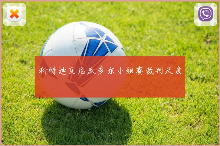 科特迪瓦厄瓜多尔小组赛裁判尺度